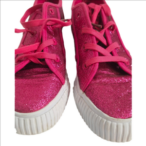 TOMMY BAHAMA PINK SPARKLY LOW TOP SNEAKER BIG KID SIZE 4